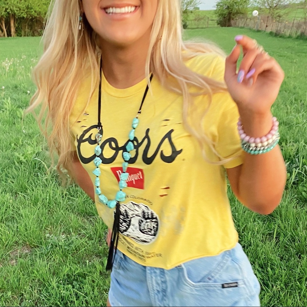 Coors Banquet Cropped Tee